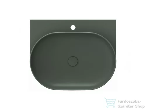 Ravak YARD 60 mosdó tartókonzol nélkül, csaptelep furattal, Grey Green XJX08260000