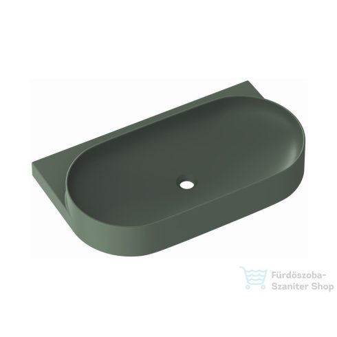 Ravak YARD 80 konzollal falra szerelhető mosdó csaptelep furattal, Grey Green XJX08280000