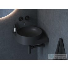   Ravak YARD 45 C konzollal falra szerelhető mosdó csaplyuk-és túlfolyó nélkül, matt fekete XJX0D045000