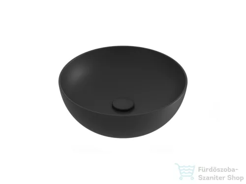 Ravak UNI 400 B SLIM kerámia mosdó, matt fekete XJX0D140000