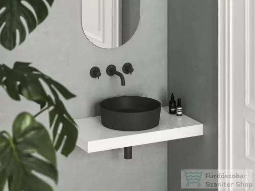 Ravak UNI SLIM 40 kerámia mosdó, matt fekete XJX0D140001