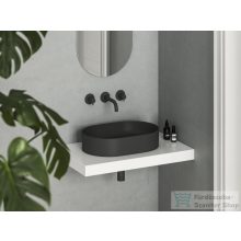   Ravak Ceramic 550 SLIM O kerámia mosdó, matt fekete XJX0D155000