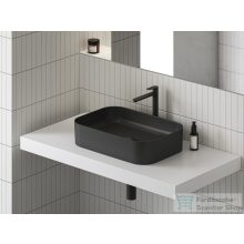   Ravak Ceramic 550 SLIM R 55x37x12 cm-es kerámia mosdó,matt fekete XJX0D155001