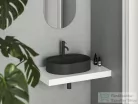 Ravak Ceramic 55 O SLIM Shelf 55x40 cm-es kerámia mosdó, matt fekete XJX0D155002