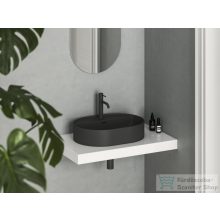   Ravak Ceramic 55 O SLIM Shelf 55x40 cm-es kerámia mosdó, matt fekete XJX0D155002