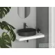 Ravak Ceramic 55 O SLIM Shelf 55x40 cm-es kerámia mosdó, matt fekete XJX0D155002
