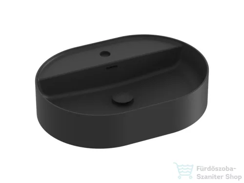 Ravak Ceramic 55 O SLIM Shelf 55x40 cm-es kerámia mosdó, matt fekete XJX0D155002