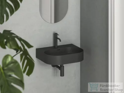 Ravak Ceramic Slim Wall O 55 N kerámiamosdó, matt fekete XJX0D155003