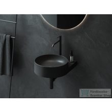   Ravak YARD 400 40,5x50x12,5 cm-es mosdó tartókonzol nélkül,matt fekete XJX0D240002