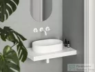 Ravak Ceramic 550 SLIM O kerámia mosdó, matt fehér  XJX0E155000