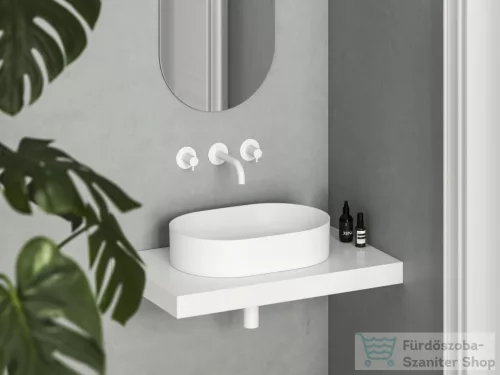 Ravak Ceramic 550 SLIM O kerámia mosdó, matt fehér  XJX0E155000