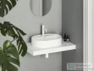 Ravak Ceramic 55 O SLIM Shelf 55x40 cm-es kerámia mosdó,matt fehér XJX0E155001