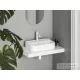 Ravak Ceramic 55 SLIM Shelf R 55x40 cm-es kerámia mosdó, matt fehér XJX0E155005