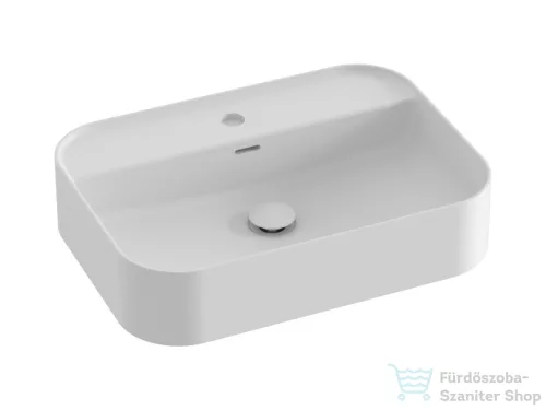 Ravak Ceramic 55 SLIM Shelf R 55x40 cm-es kerámia mosdó, matt fehér XJX0E155005