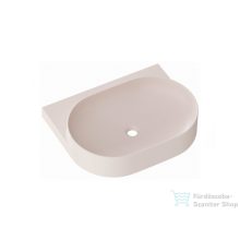   Ravak YARD 60 konzollal falra szerelhető mosdó csaplyuk-és túlfolyó nélkül, Alabaster pink XJX0G060000