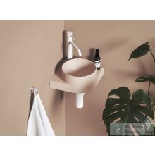   Ravak Yard 28 C kézmosó csaptelep furattal, alabaster pink XJX0G228000