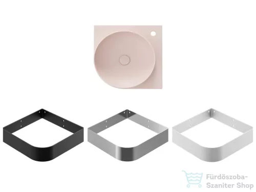 Ravak Yard 45 C kézmosó csaptelep furattal, Alabaster Pink XJX0G245000