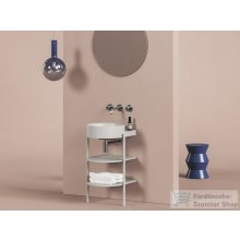   Ravak YARD 40 konzollal falra szerelhető mosdó , csaptelep furat és túlfolyó nélkül, Smoke Grey XJX0O040000