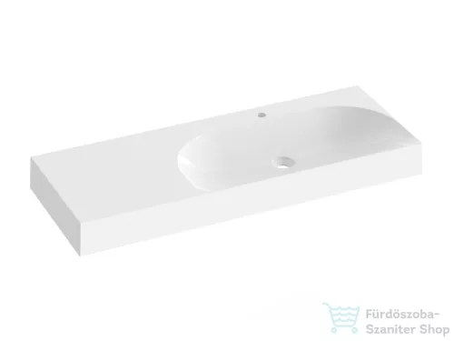 Ravak Lite 120/80 mosdó, túlfolyó nélkül, csaptelep furattal, balos, fehér XJXL1212000