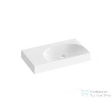   Ravak Lite 80/60 mosdó, túlfolyó és csaptelep furat nélkül,  balos, fehér XJXL1380001