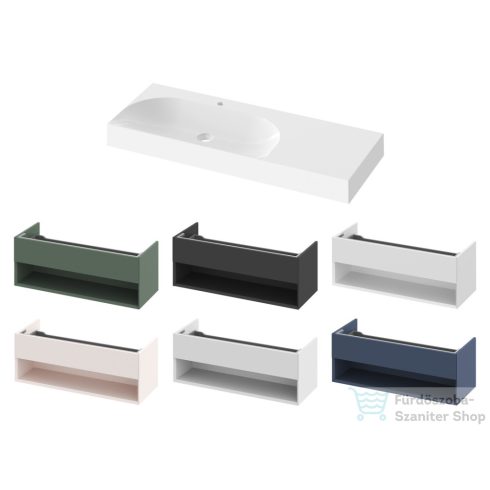 Ravak Lite 120/80 mosdó, túlfolyó nélkül, csaptelep furattal, jobbos, fehér XJXP1212000