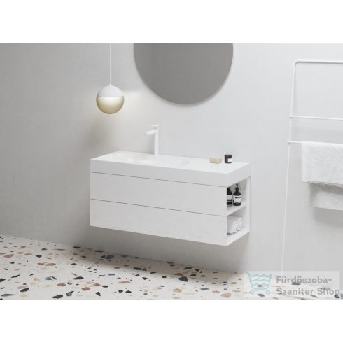 Ravak Lite 120/80 mosdó, túlfolyó nélkül, csaptelep furattal, jobbos, fehér XJXP1212000