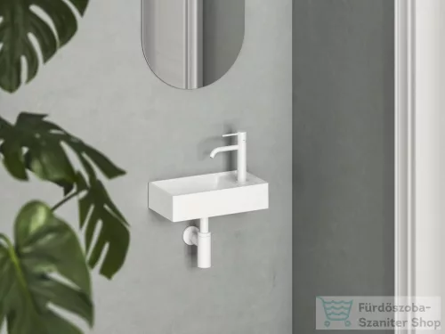Ravak VEDA Wall 40 mosdó túlfolyó nélkül, jobbos, fehér XJXP1240000