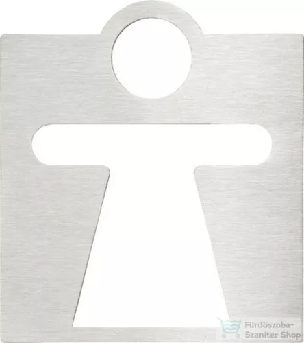 Sapho BEMETA HOTEL Tábla: Női WC, 120x130x2mm, matt (111022045) (XP039)