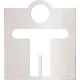 Sapho BEMETA HOTEL Tábla: Férfi WC, 120x130x2mm, polírozott (111022032) (XP042)