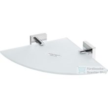   Sapho BEMETA BETA Sarok üvegpolc, 255x55x255mm, króm (132102012) (XQ604)