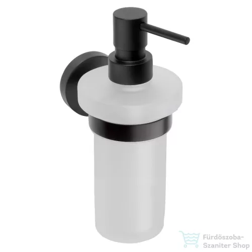 Sapho BEMETA DARK szappanadagoló, 80x190x133mm, 230ml, fekete (104109010) XR101B
