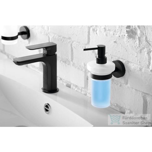 Sapho BEMETA DARK szappanadagoló, 80x190x133mm, 230ml, fekete (104109010) XR101B