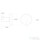 Sapho BEMETA SABLO fali duplafogas, 55x55x50mm, matt arany (160106032) (XR202GB)