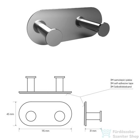 Sapho BEMETA EASY duplafogas, matt (163106371) (XR220)