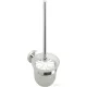 Sapho BEMETA OMEGA Fali WC kefetartó, üveg, fehér kefe, 95x370x140mm, króm (104113012) (XR303)