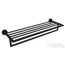   Sapho BEMETA DARK Törölközőtartó polc, 550x120x265mm, fekete (104219070) (XR421B)