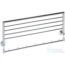   Sapho BEMETA OMEGA Törölközőtartó polc fogassal, felnyitható, 655x105x270mm, króm (104205162) (XR422)