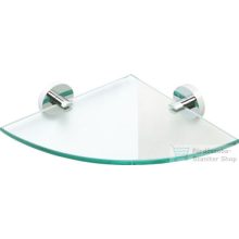   Sapho BEMETA OMEGA Sarok üvegpolc, 255x55x255mm, króm (104102012) (XR603)
