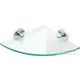Sapho BEMETA OMEGA Sarok üvegpolc, 255x55x255mm, króm (104102012) (XR603)