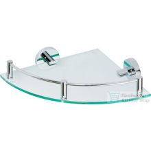   Sapho BEMETA OMEGA Sarok üvegpolc, 255x70x255mm, króm (104202162) (XR605)