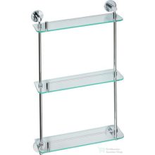   Sapho BEMETA OMEGA Üvegpolc, 400x665x130mm, króm (104202132) (XR608)