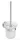 Sapho BEMETA NEO Fali WC kefetartó, üveg, fehér kefe, 115x360x130mm, inox/matt (104113015) (XS301)