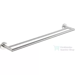   Sapho BEMETA NEO Dupla törölközőtartó, 655x55x125mm, inox/matt (104204055) (XS403)
