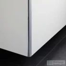 Duravit XSQUARE 48,4x46 cm-es, 2 fiókos alsószekrény króm profillal, mosdó és csaptelep nélkül, lakkozott fényes fehér XS416008585