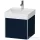 Duravit XSQUARE 48,4x46 cm-es, 2 fiókos alsószekrény króm profillal, mosdó és csaptelep nélkül, lakkozott matt szatén éjkék XS416009898