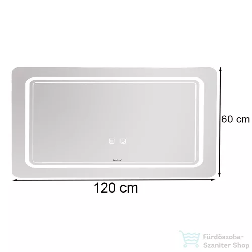 Leziter Vid tükör led világítással 120x60 cm Y-04-12060