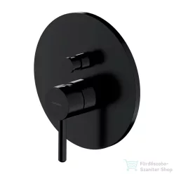   Omnires Y falsík alatti kád/zuhany csaptelep, selyemfényű fekete Y1235BL