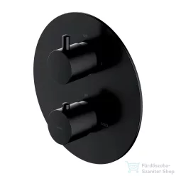   Omnires Y termosztátos falsík alatti kád/zuhany csaptelep, selyemfényű fekete Y1236ROBL