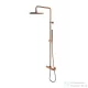 Omnires Y termosztátos fali zuhanyrendszer, 25 cm-es esőztetővel, szálcsiszolt réz Y1244SUCPB