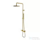 Omnires Y termosztátos fali zuhanyrendszer, 25 cm-es esőztetővel, szálcsiszolt arany színű Y1244SUGLB